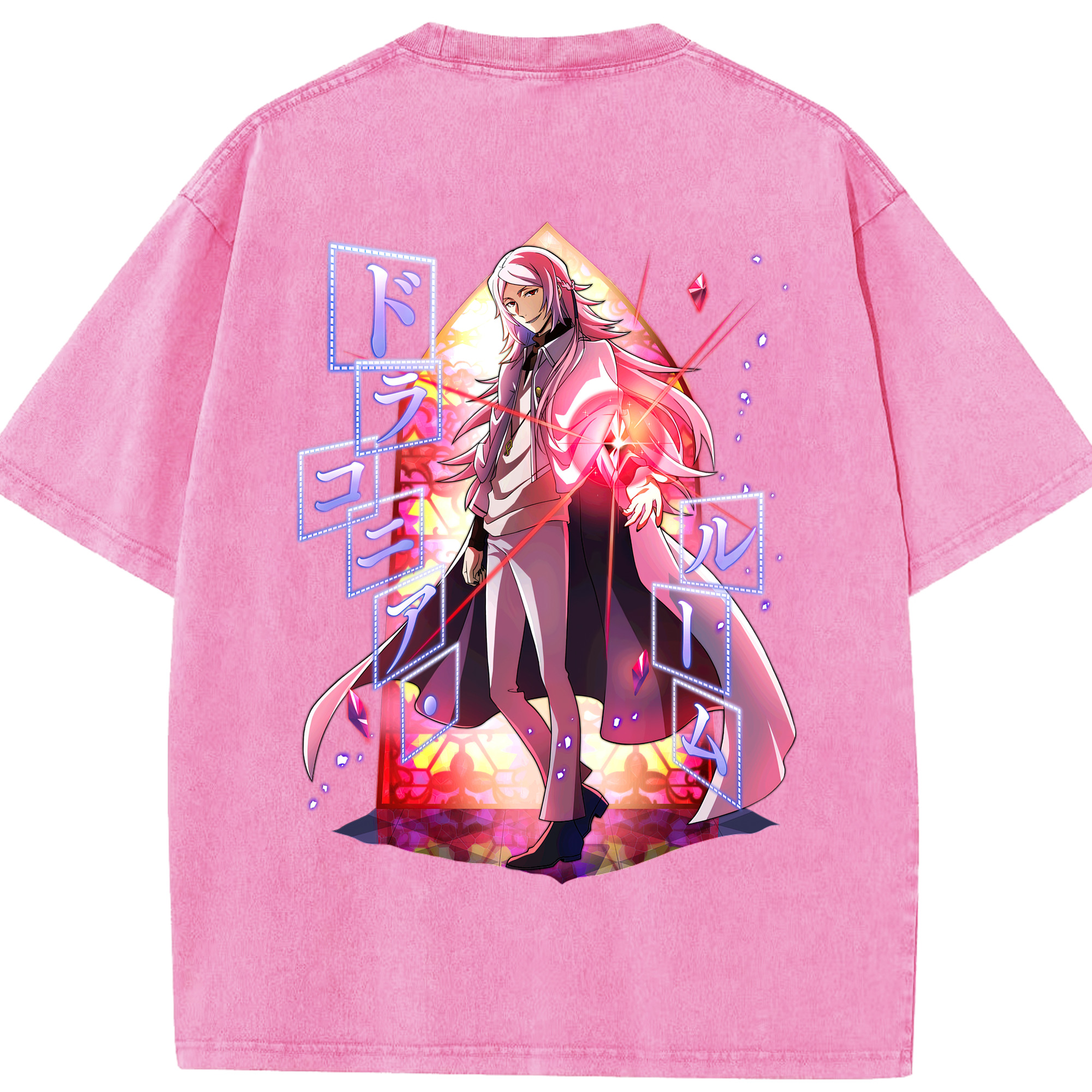 （画像用） 文豪ストレイドッグス Bungo Stray Dogs 綿100% ヴィンテージ風 半袖Tシャツ（背面プリント）